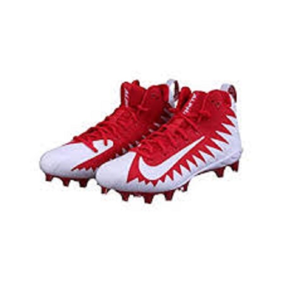red white football cleats